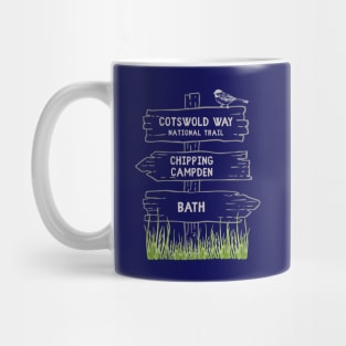 Cotswold Way National Trail, Cumbria, UK Distance Walk Mug